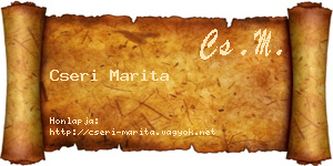 Cseri Marita névjegykártya